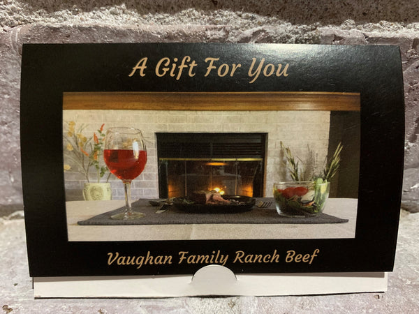 Vaughan Family Ranch Physical Gift Card w/sleeve