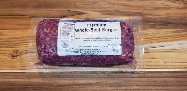 Premium Whole-Beef Burger  - Grass Finished - Approx. 93/7 - Quick Pick